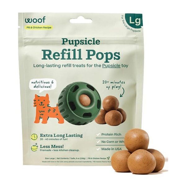 WOOF Pupsicle Chicken Refill Pops, Delicious Long Lasting Dog Treats